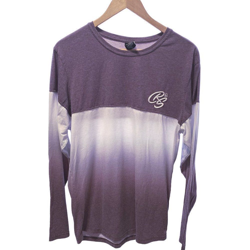 Crosshatch Black Label Mauve Ombre Long Sleeve Tee